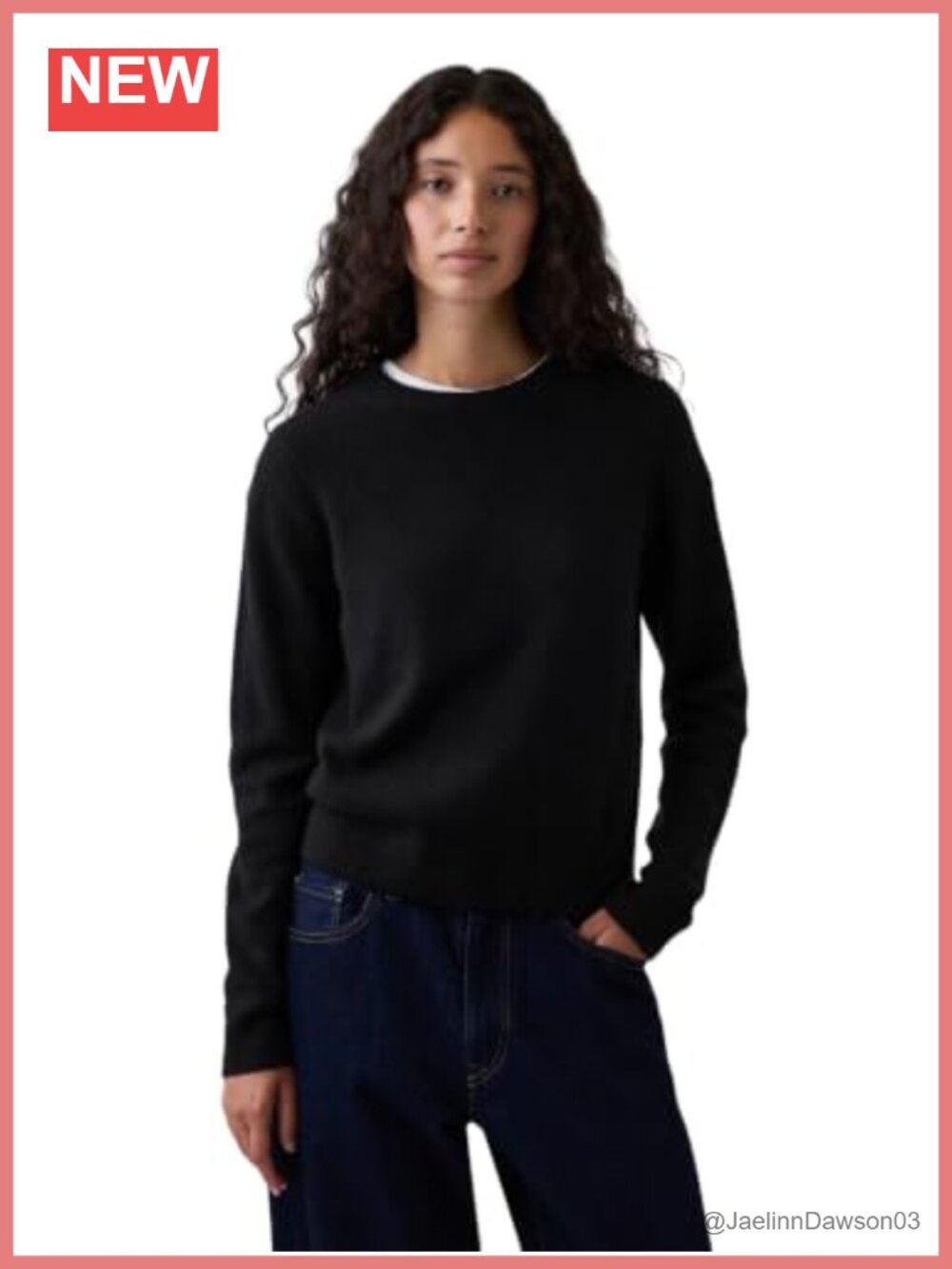 Cashsoft Crewneck Pullover Sweater Cotton Blend Long Sleeve